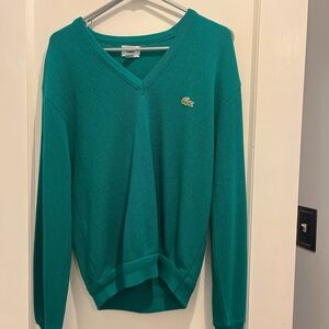 Izod Women's Green V-Neck Sweater